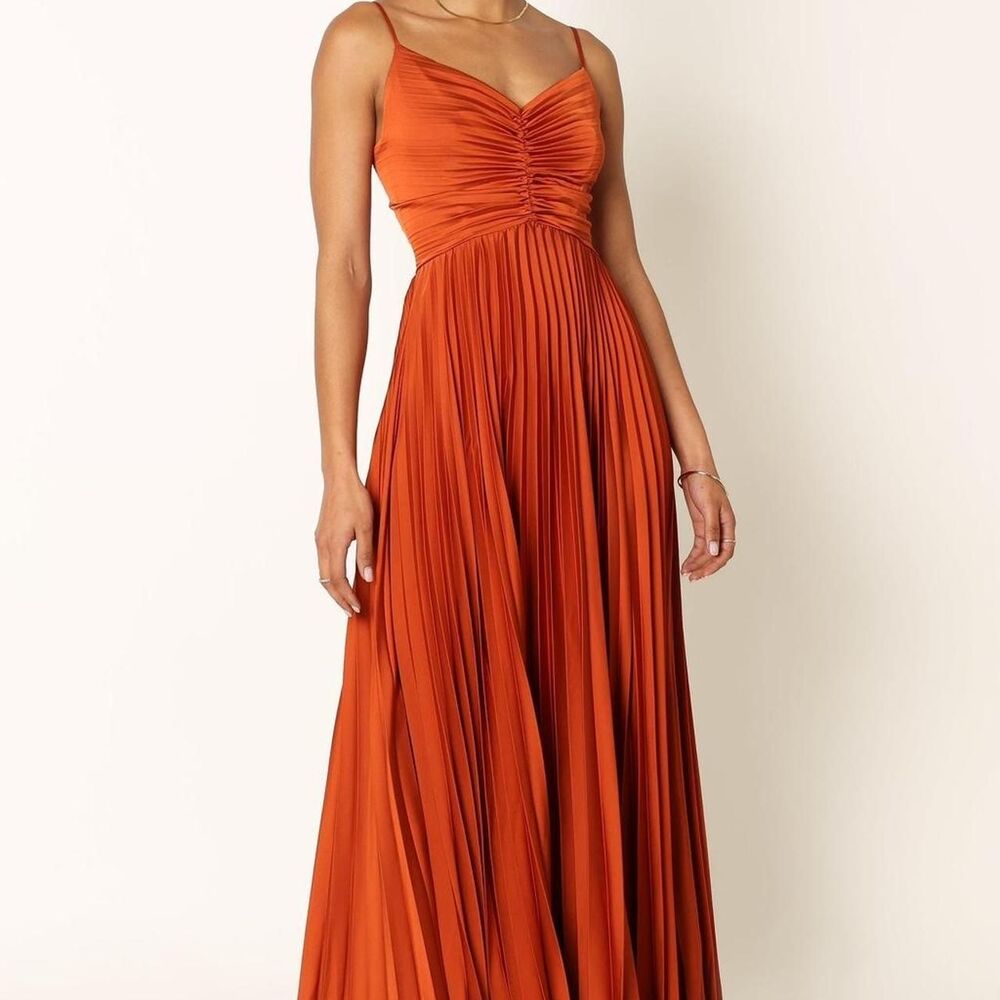 Petal-pup Women's Orange and Red Dress - Picture 1 of 8
